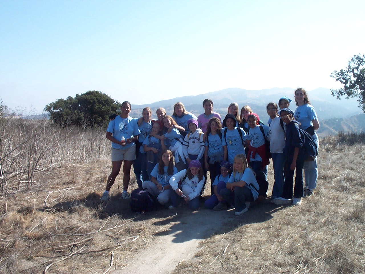 Group shot at the top of the hill.