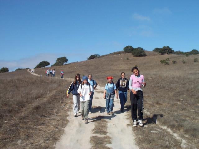 Hiking along with a song.  I love my aardvark and my aardvark loves me...