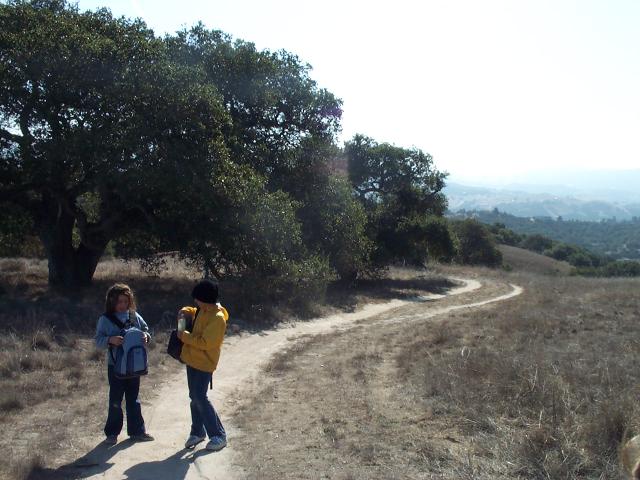 Stopping at every trail junction.