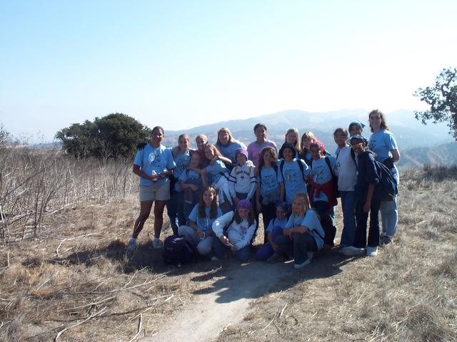 Group shot at the top of the hill.