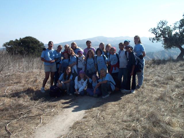 Group shot at the top of the hill.