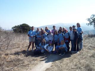 Group shot at the top of the hill.