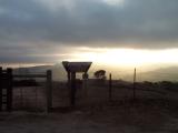 Sun rising over Laguna Seca public lands