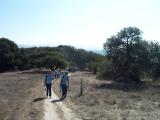 Hiking home again.