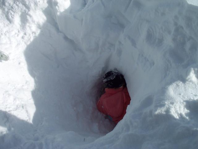 Everyone had a chance to dig inside the cave.