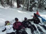 Sitting in the snow