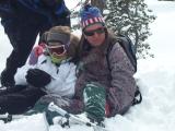 Resting while learning about building shelter