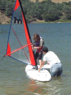 Small sails make it easier to learn.